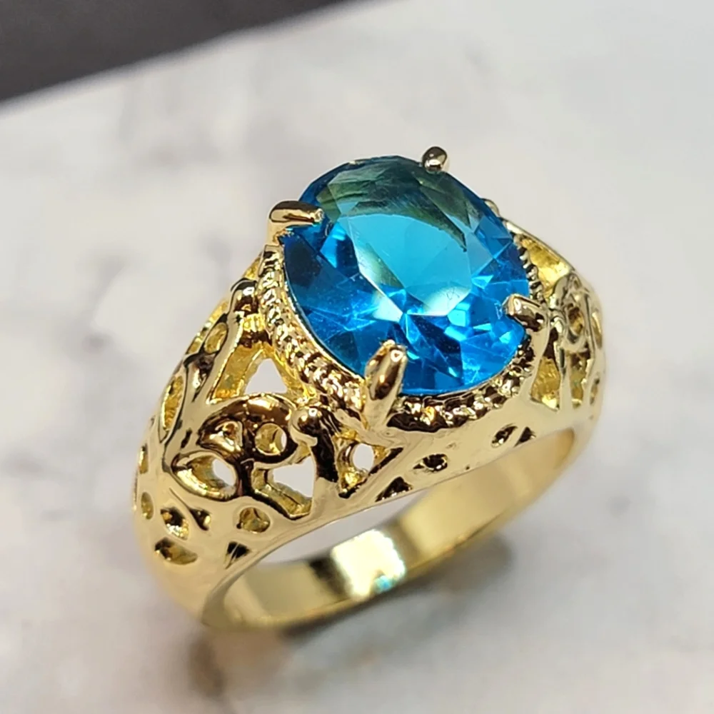 Ring simulated stone